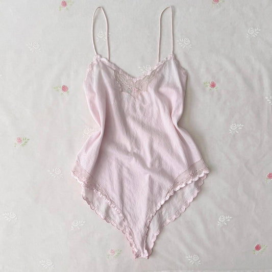 Victoria’s Secret vintage cotton bodysuit (L)