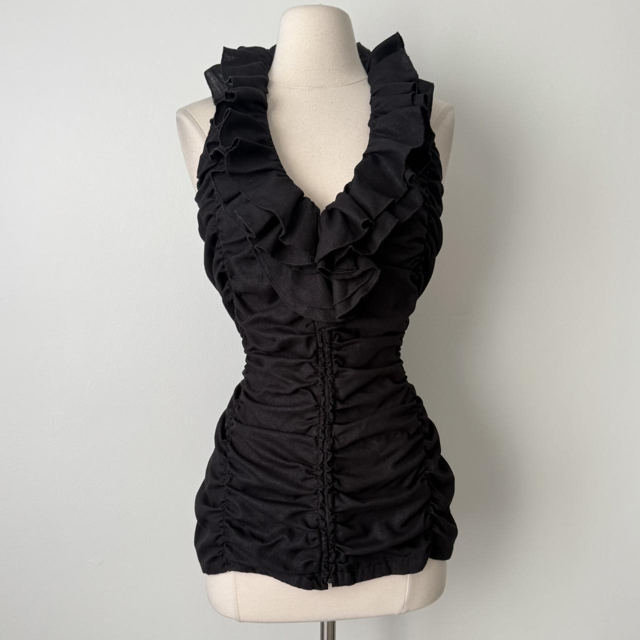 Boston Proper ruffle tiered halter top (18)