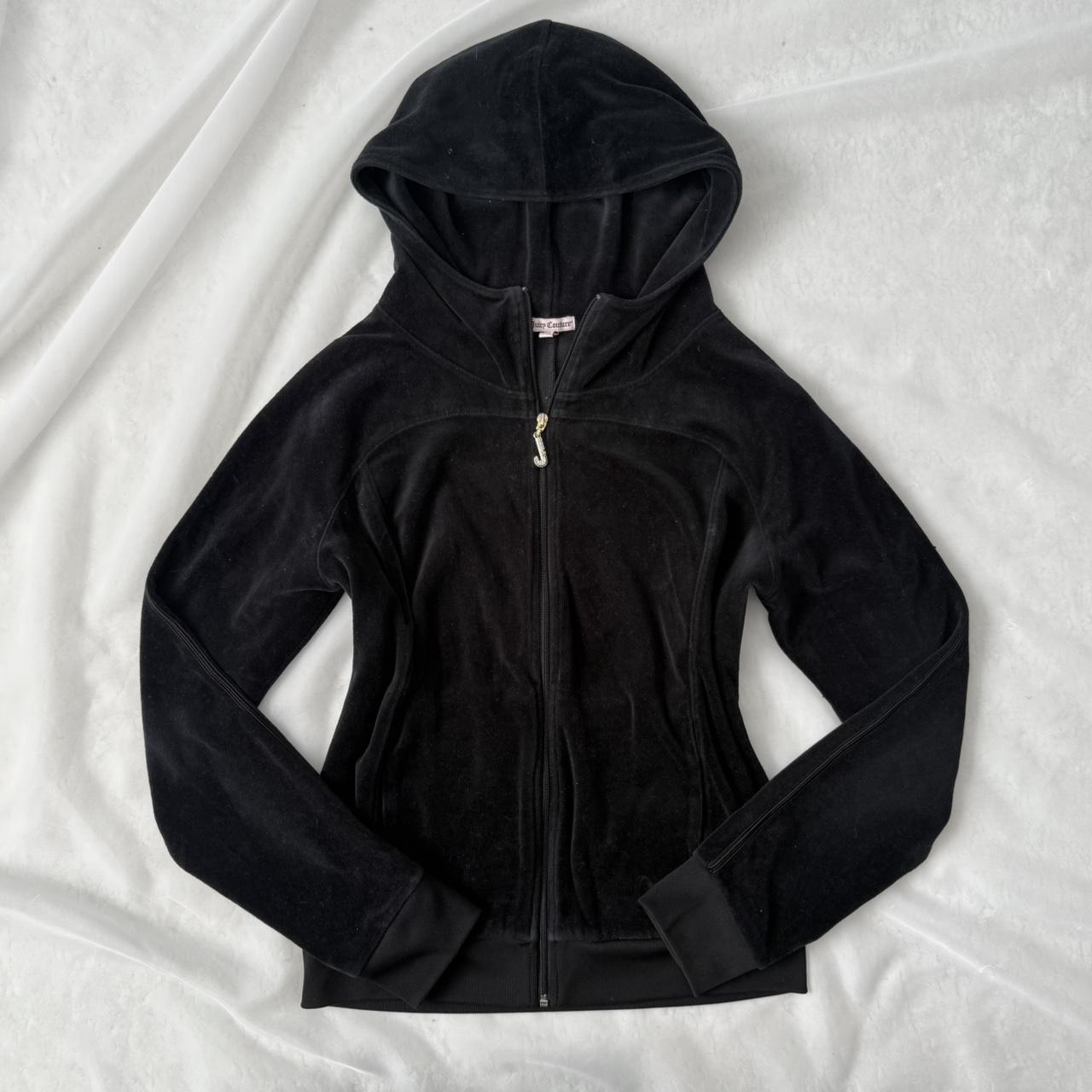 Juicy Couture velvet zip up hoodie (M)