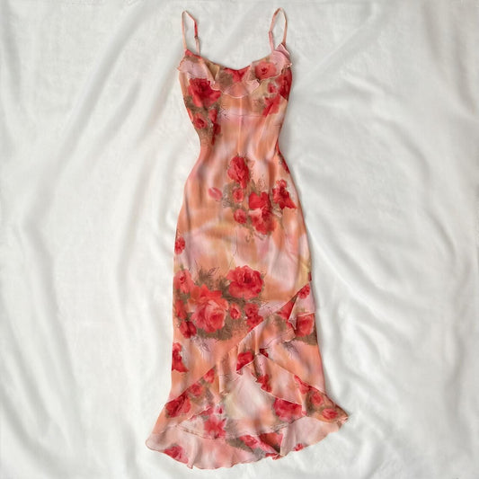 Taranko princess floral fluttery dress (fits XS-S)