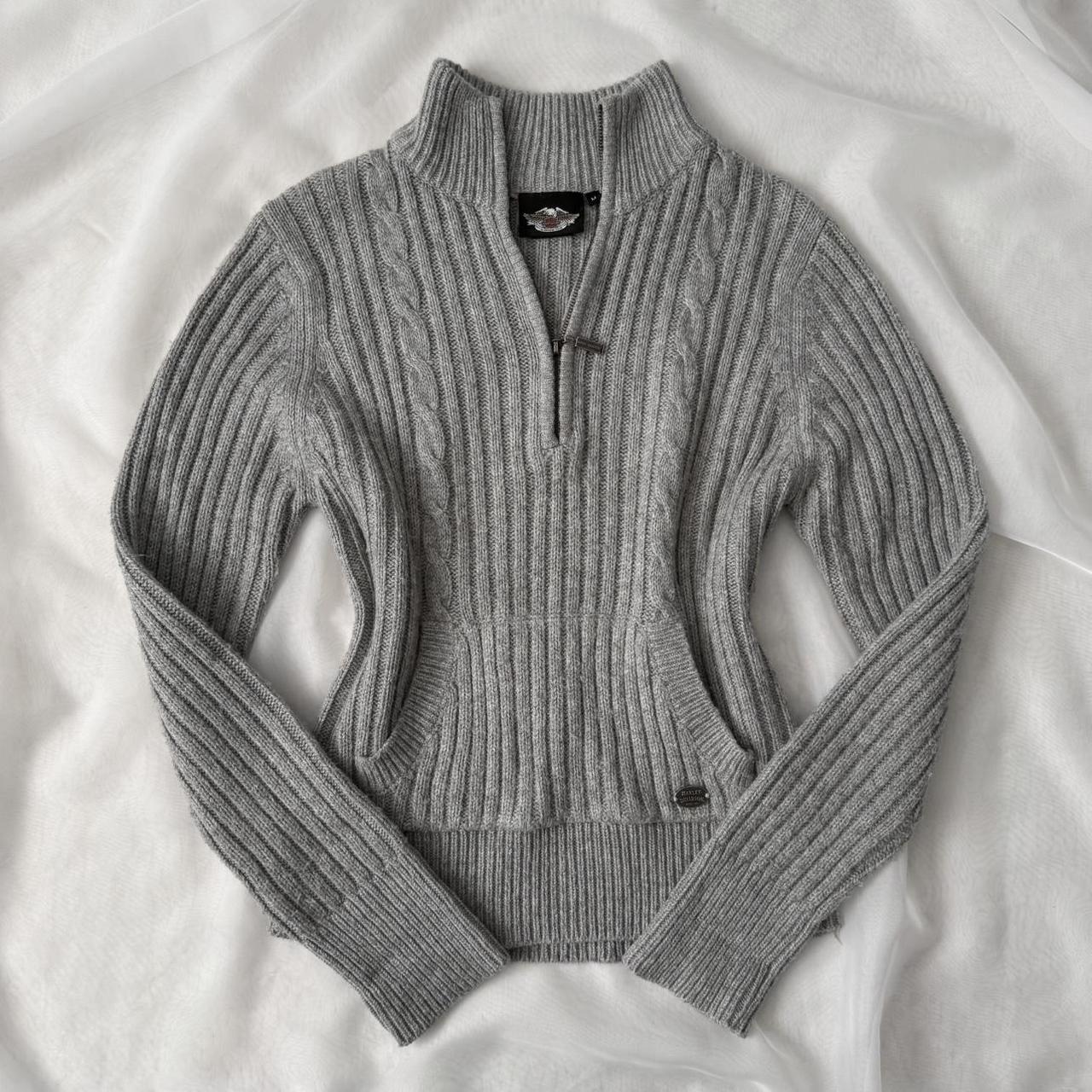 Harley Davidson quarter zip sweater (M)