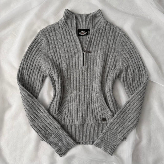 Harley Davidson quarter zip sweater (M)