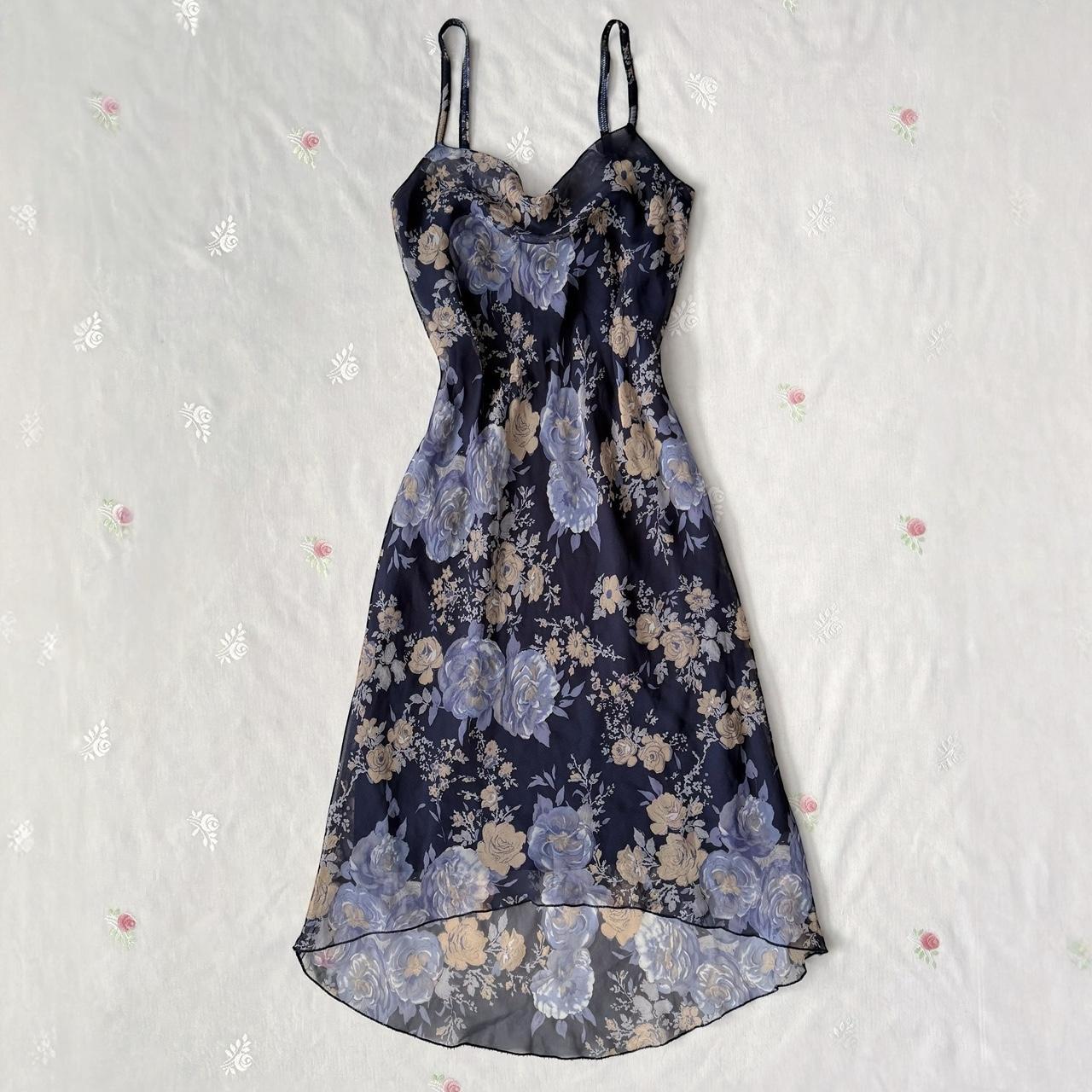 Believe chiffon cowl neck midi dress (4)