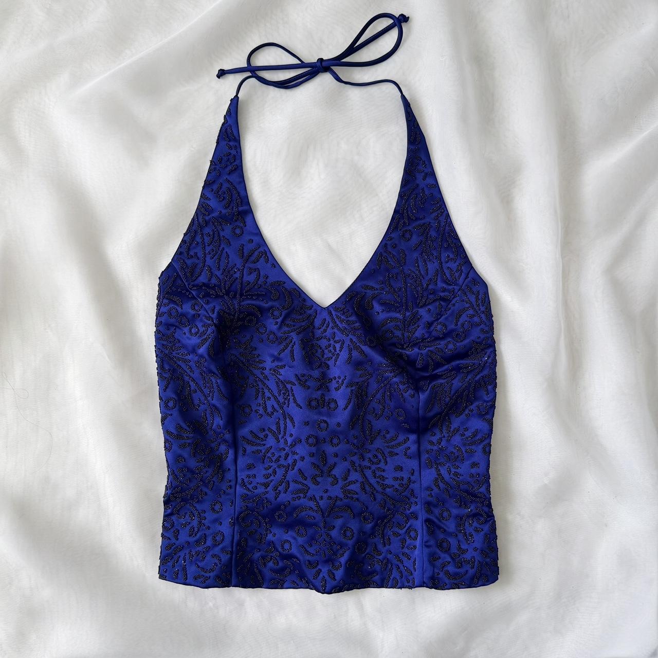 B. Smart beaded halter top (7/8)