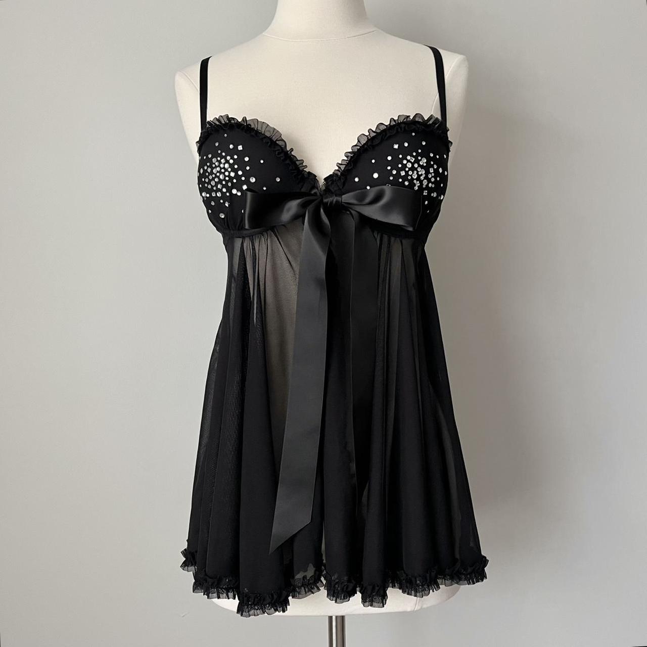 Victoria's Secret rhinestone slip dress (36C)