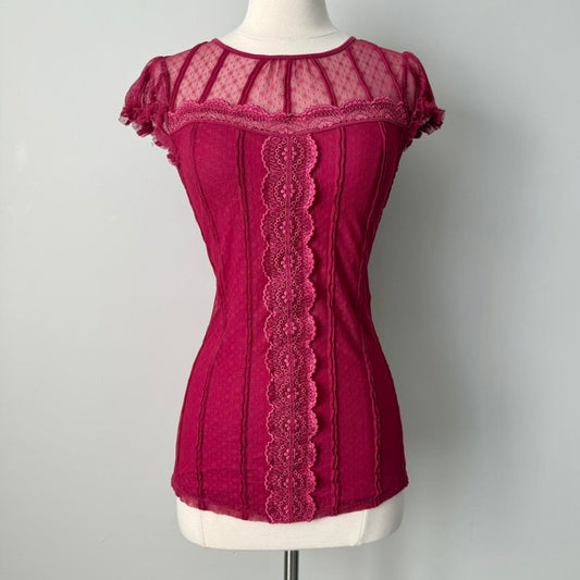 Princess dark magenta blouse (fits M)