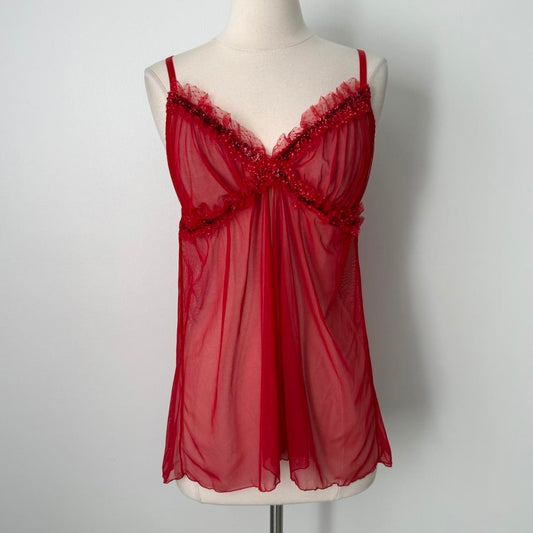 Dreamgirl mesh babydoll slip dress (fits S)