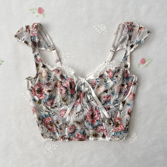 Victoria’s Secret floral bustier (36D)