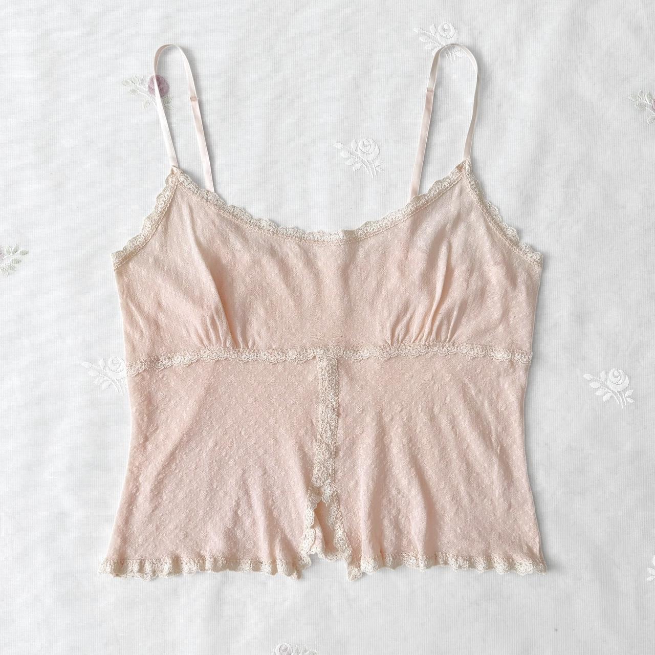 Coquette milkmaid mesh cami top (fits L)