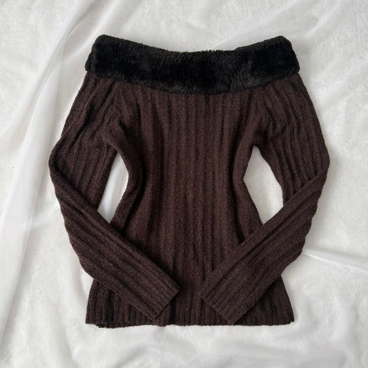 Michelle Nicole wide neck sweater (M)