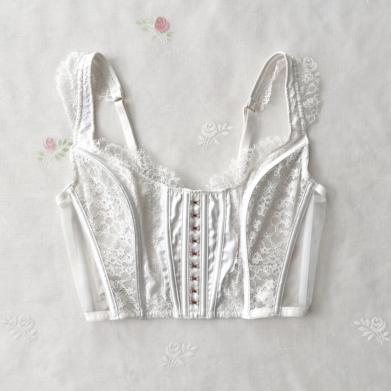 Victoria’s Secret white corset bralette (M)