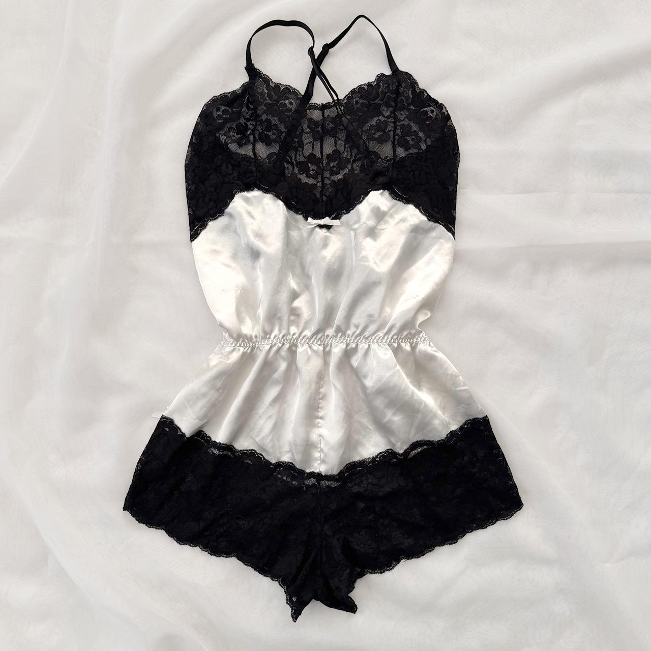 Coquette satin lace bodysuit (fits S)