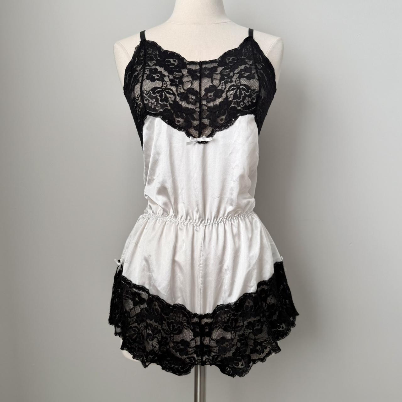 Coquette satin lace bodysuit (fits S)