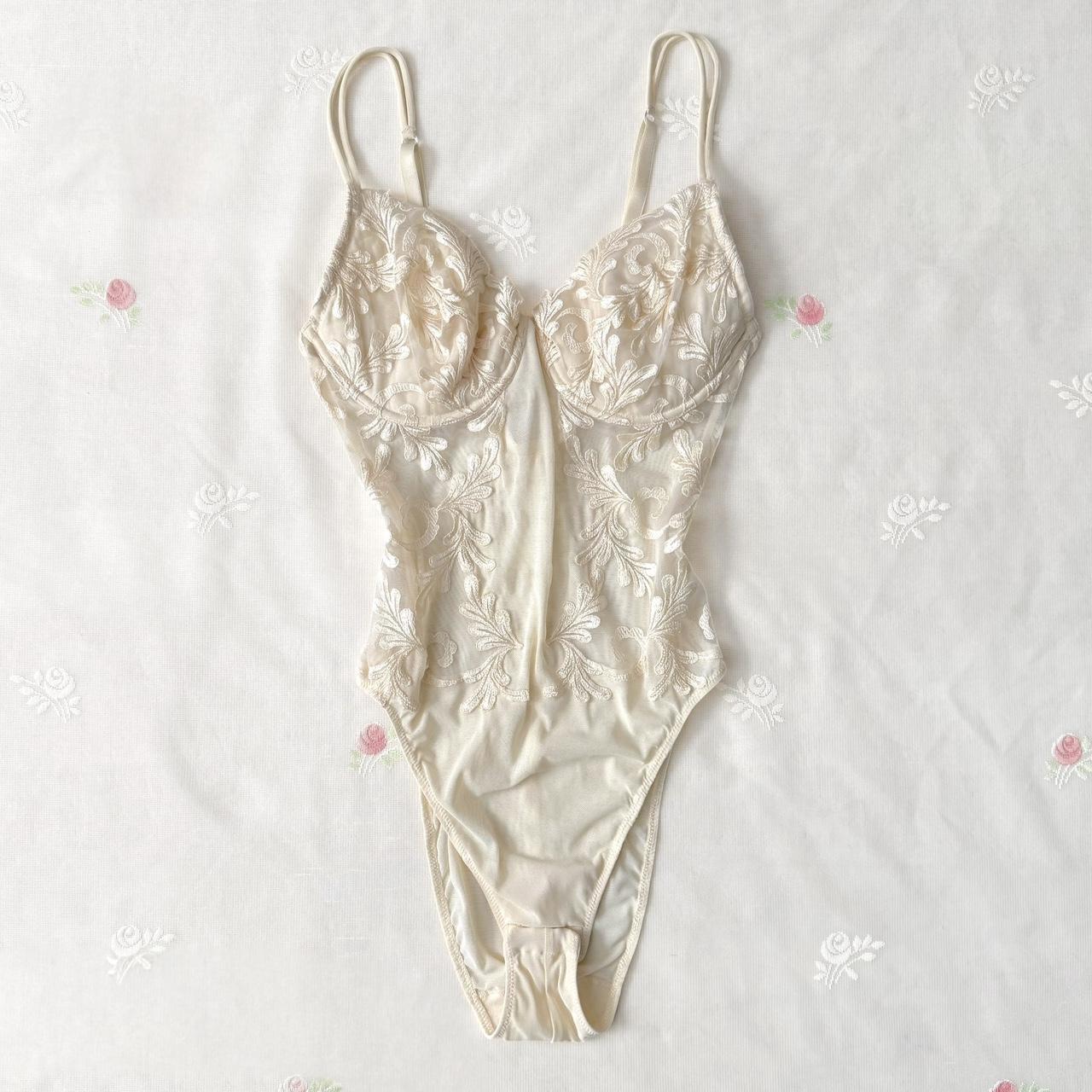 La Perla cream lingerie bodysuit (36/M)