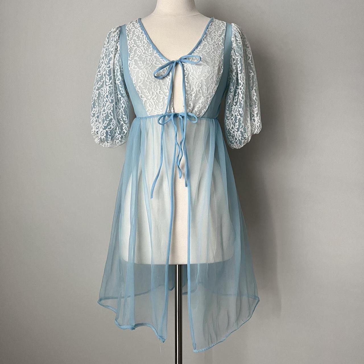 Vintage babydoll peignoir nightgown (fits XS/S)