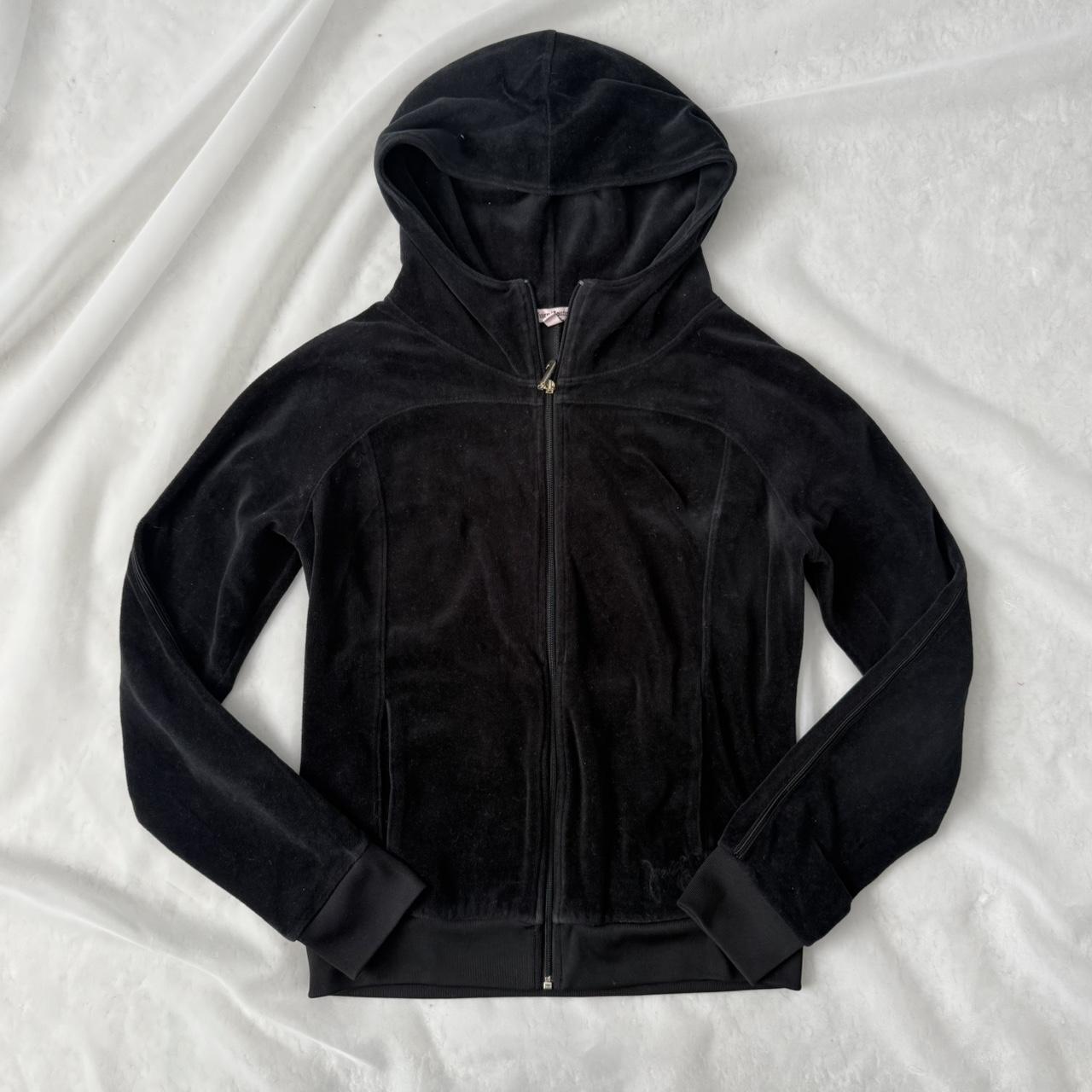 Juicy Couture velvet zip up hoodie (M)