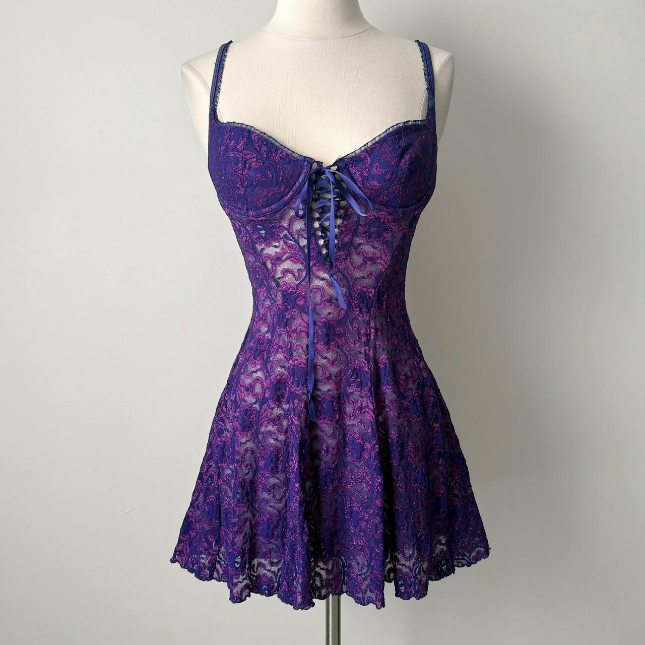 Frederick's of Hollywood lace slip dress (S)