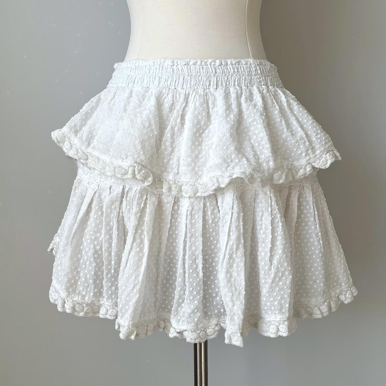 LoveShackFancy layered boho skirt (M)