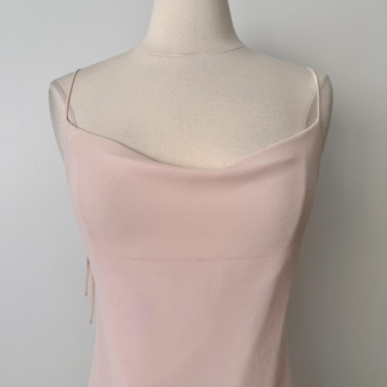 Coquette cowl neck chiffon dress (fits L)