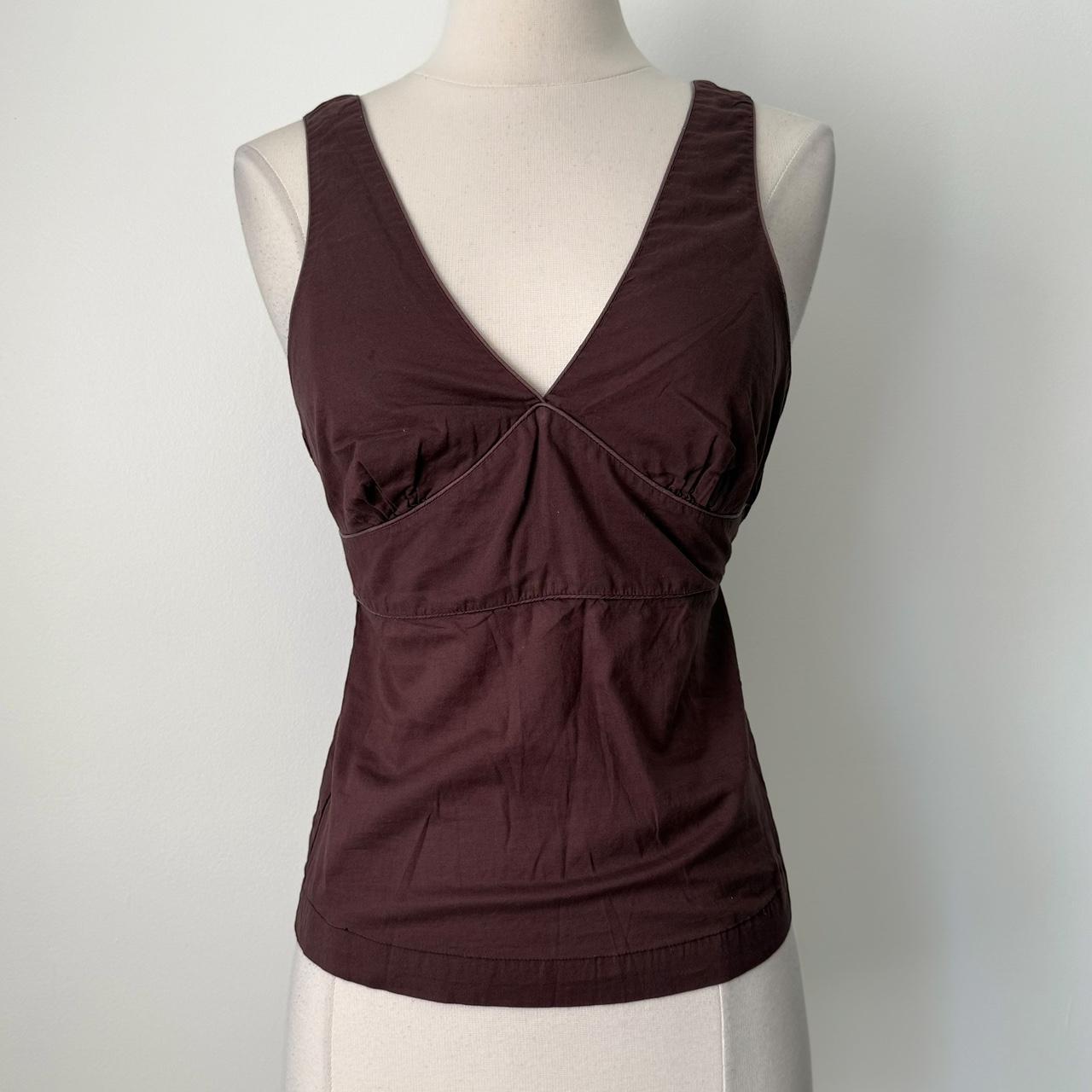 GAP brown babydoll tank top (XS)