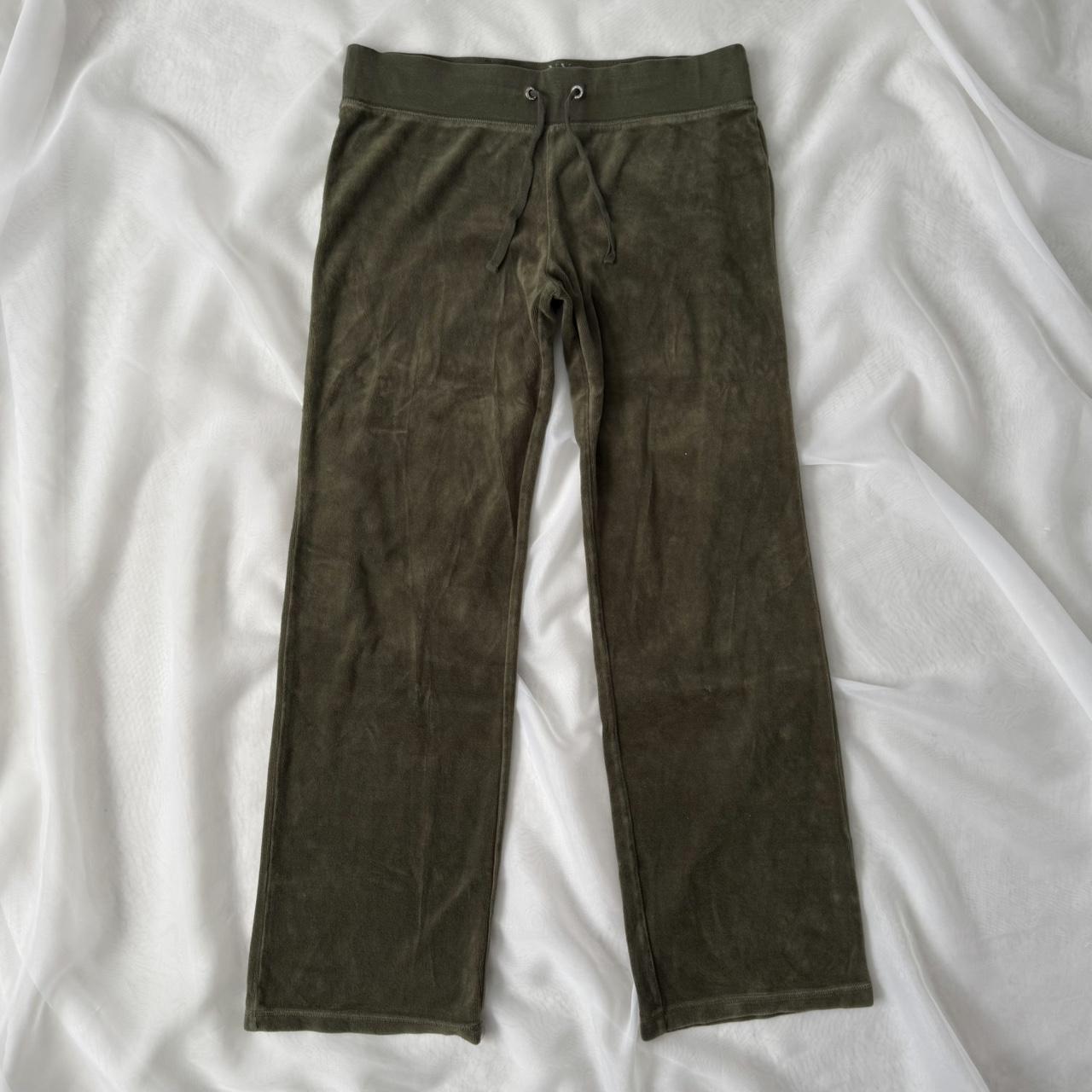 NY&Co green velvet lowrise sweatpants (S)