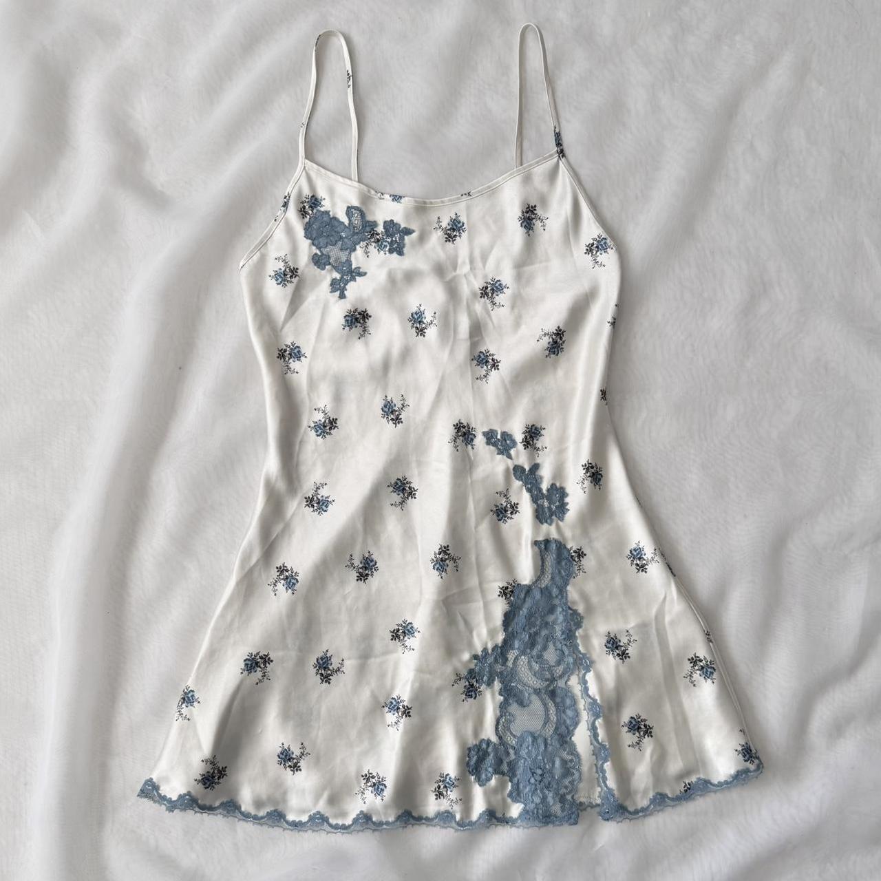 Victoria’s Secret floral satin slip dress (XS)