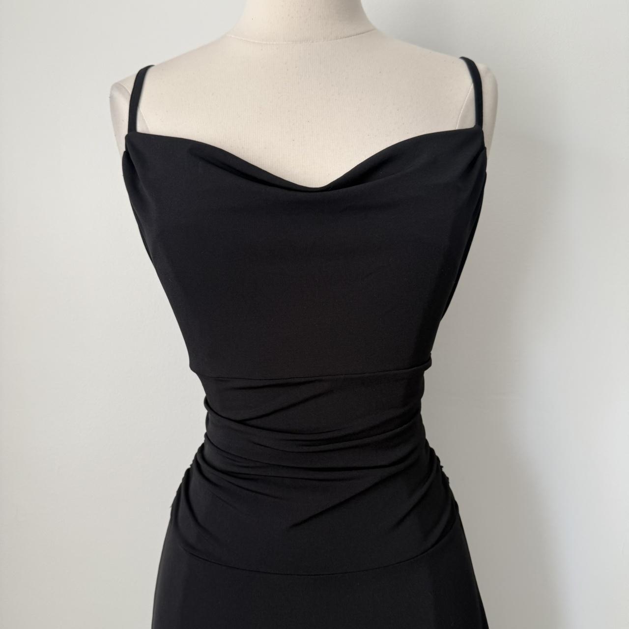 Bandolino cowl neck ruched dress (S)