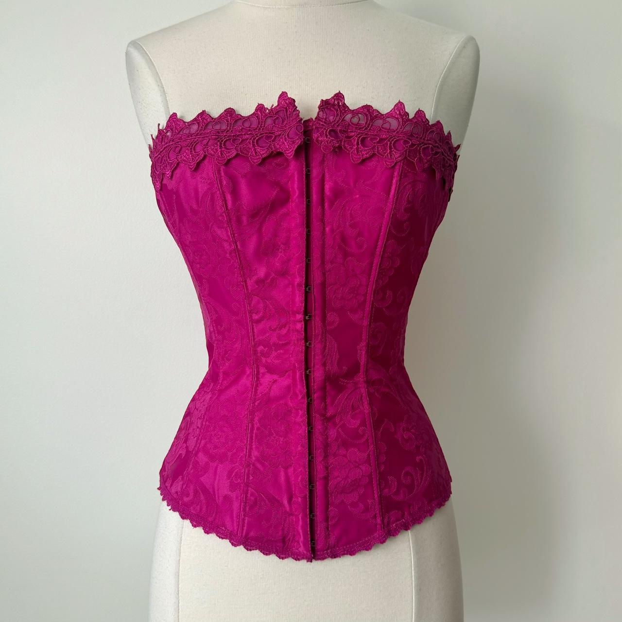 Frederick’s of Hollywood magenta corset (fits XS-S)