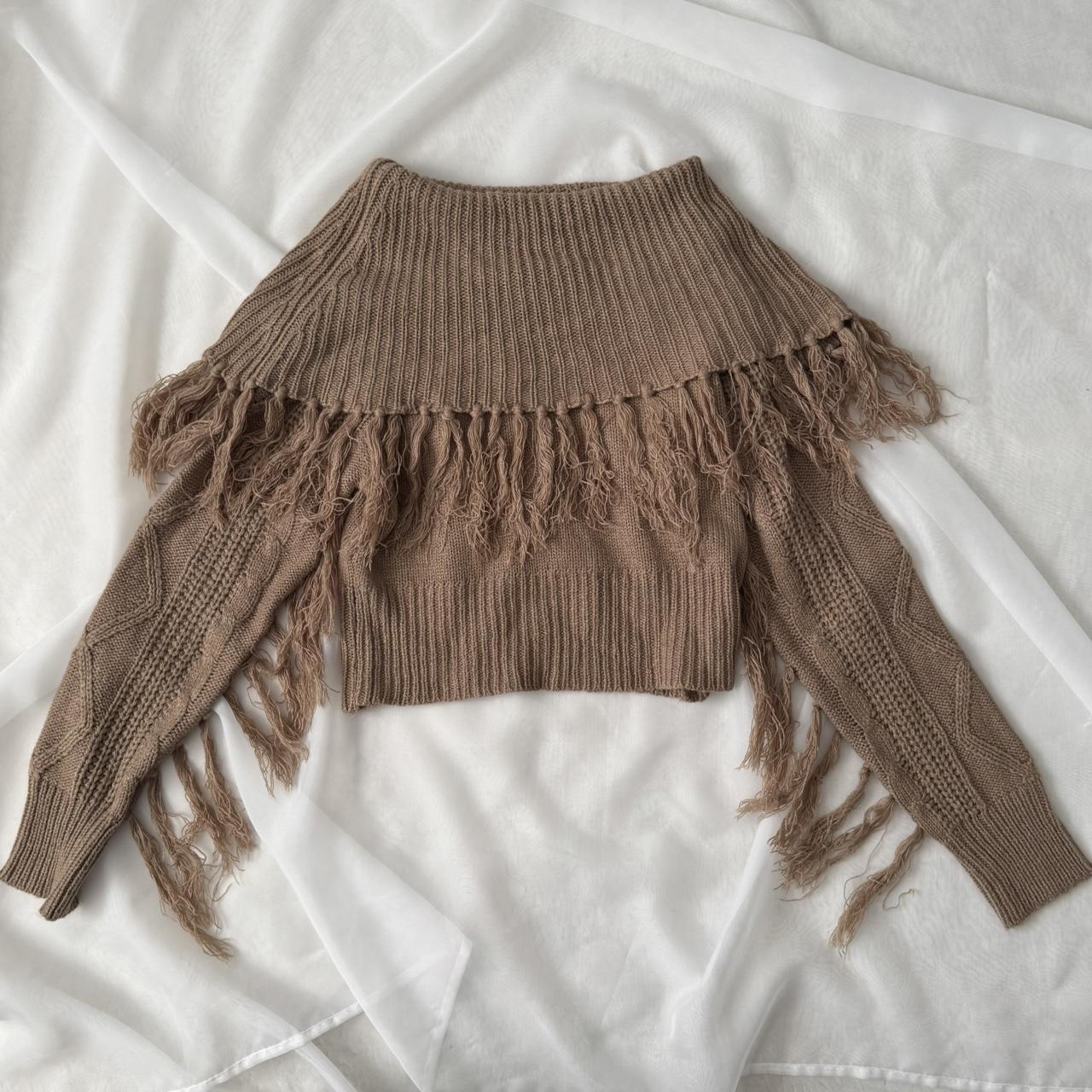 De Rotchild grunge tassel sweater (L)
