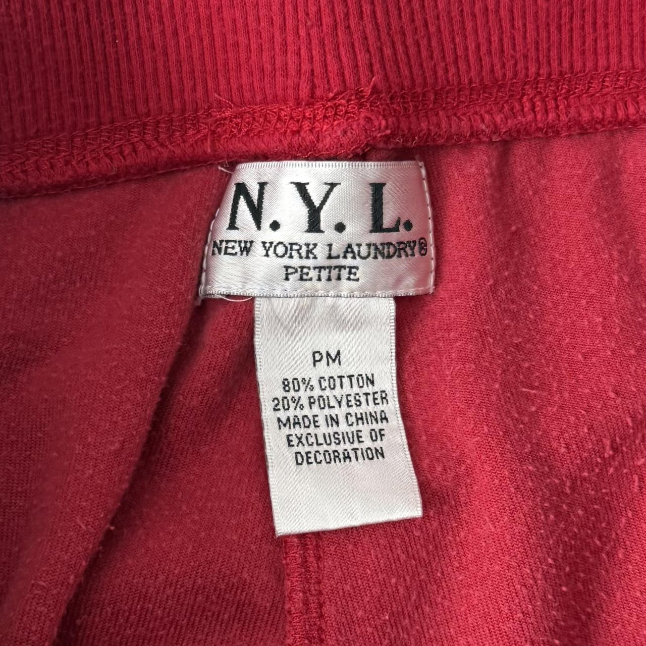 NYL red lowrise sweatpants (PM)