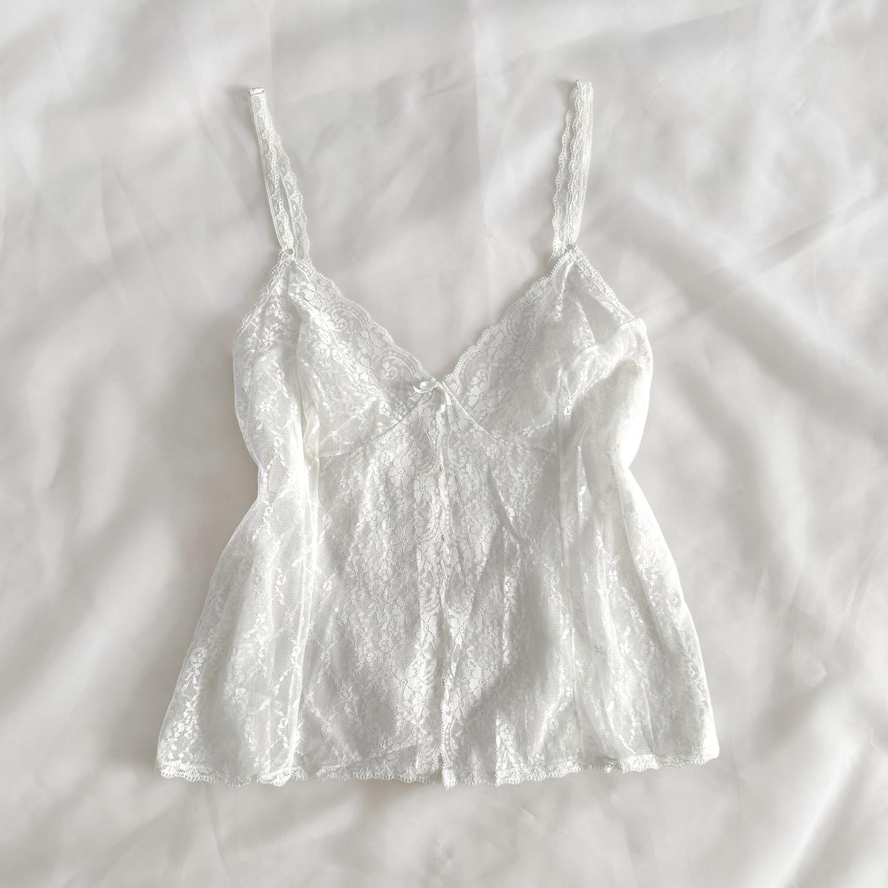 YSL vintage sheer lace cami (34/S)