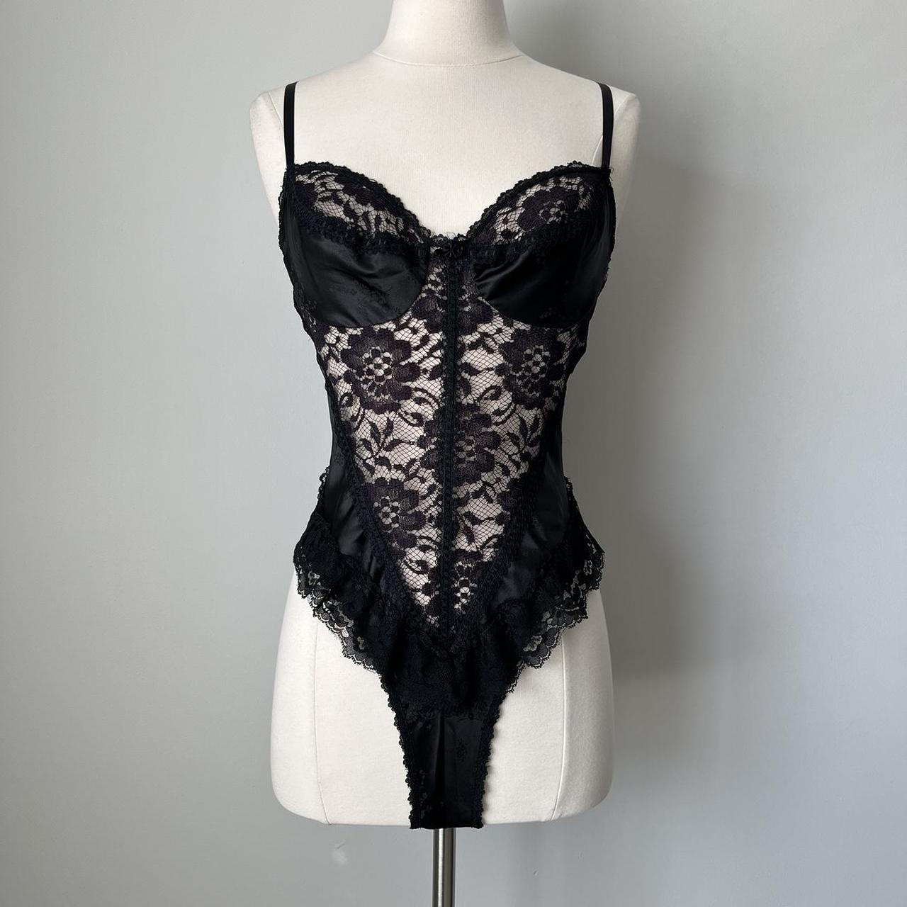 Emil Bole satin lace bodysuit (L)