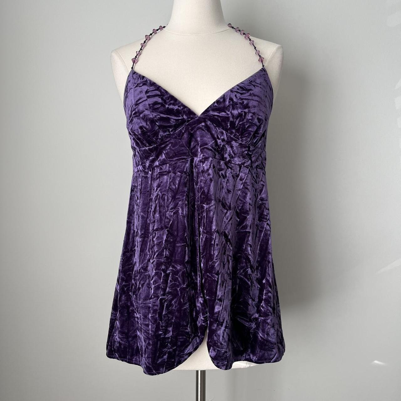 Victoria’s Secret crushed velvet slip dress (M)