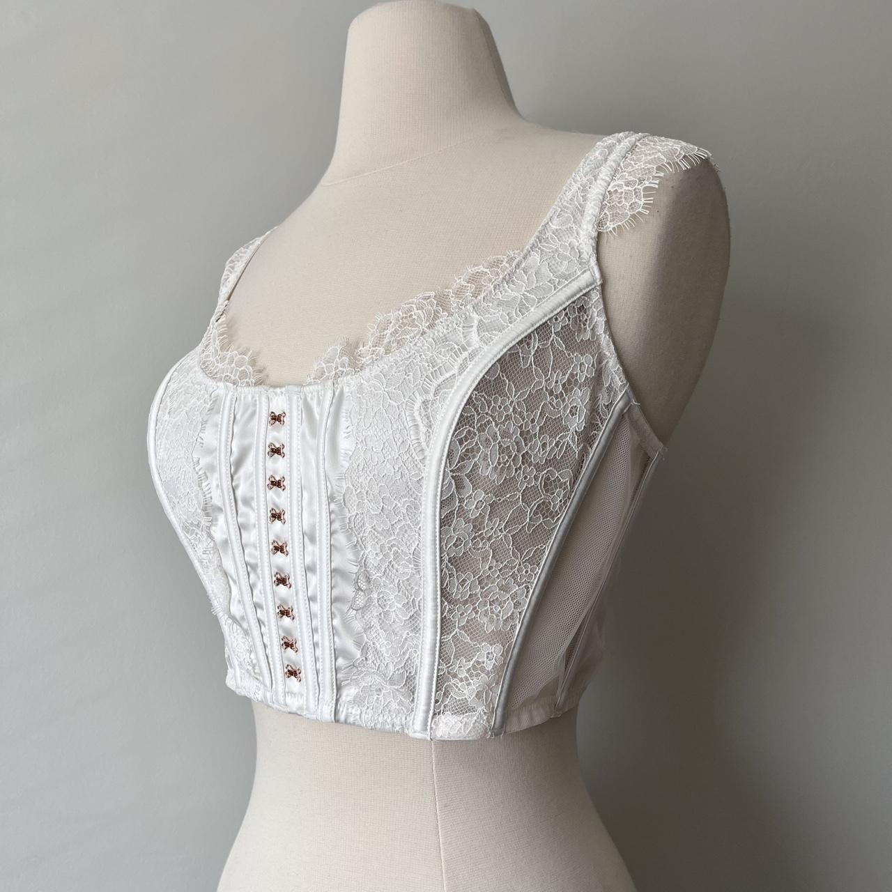 Victoria’s Secret white corset bralette (M)