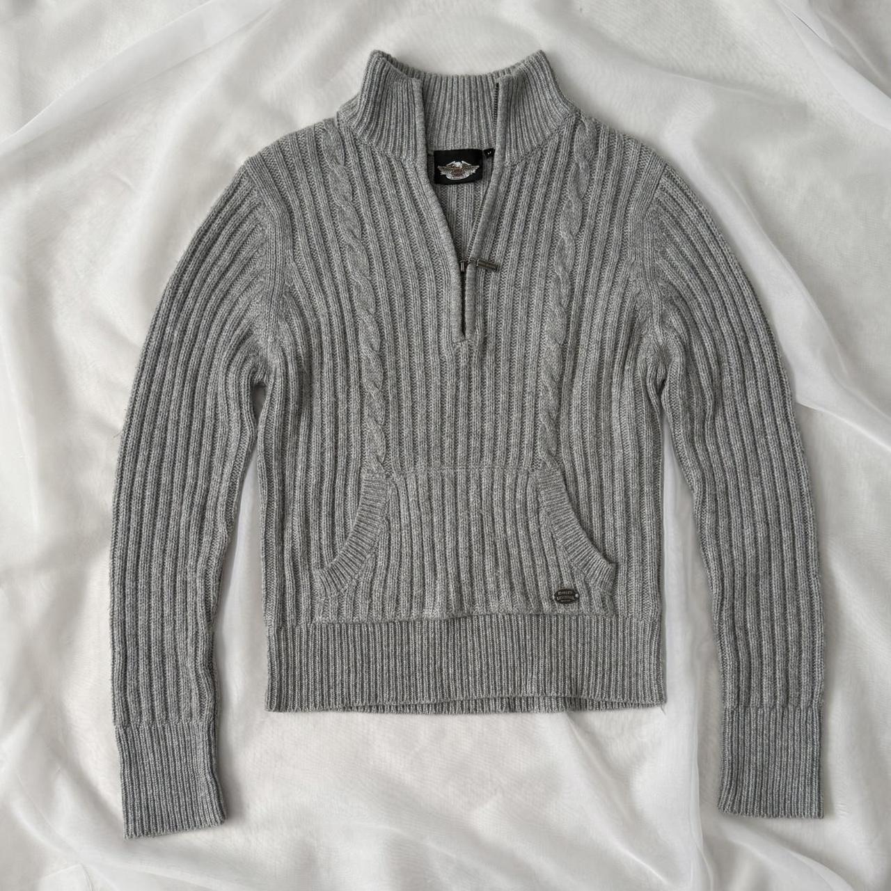Harley Davidson quarter zip sweater (M)