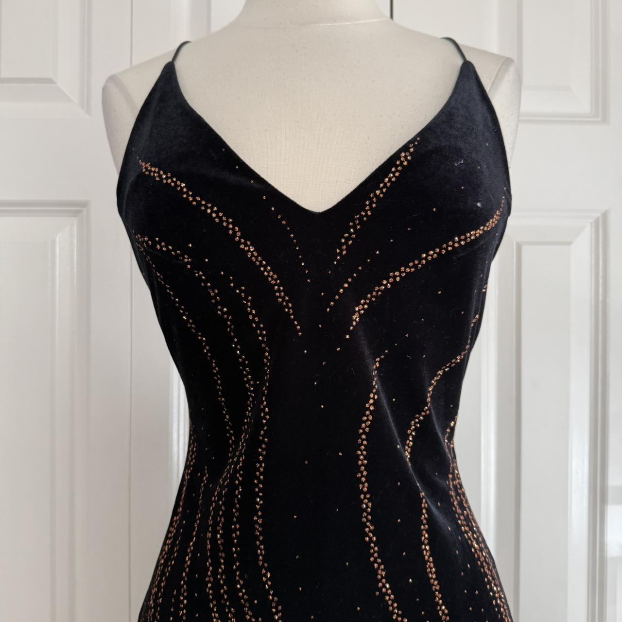 Rampage sparkly velvet maxi prom dress (S)