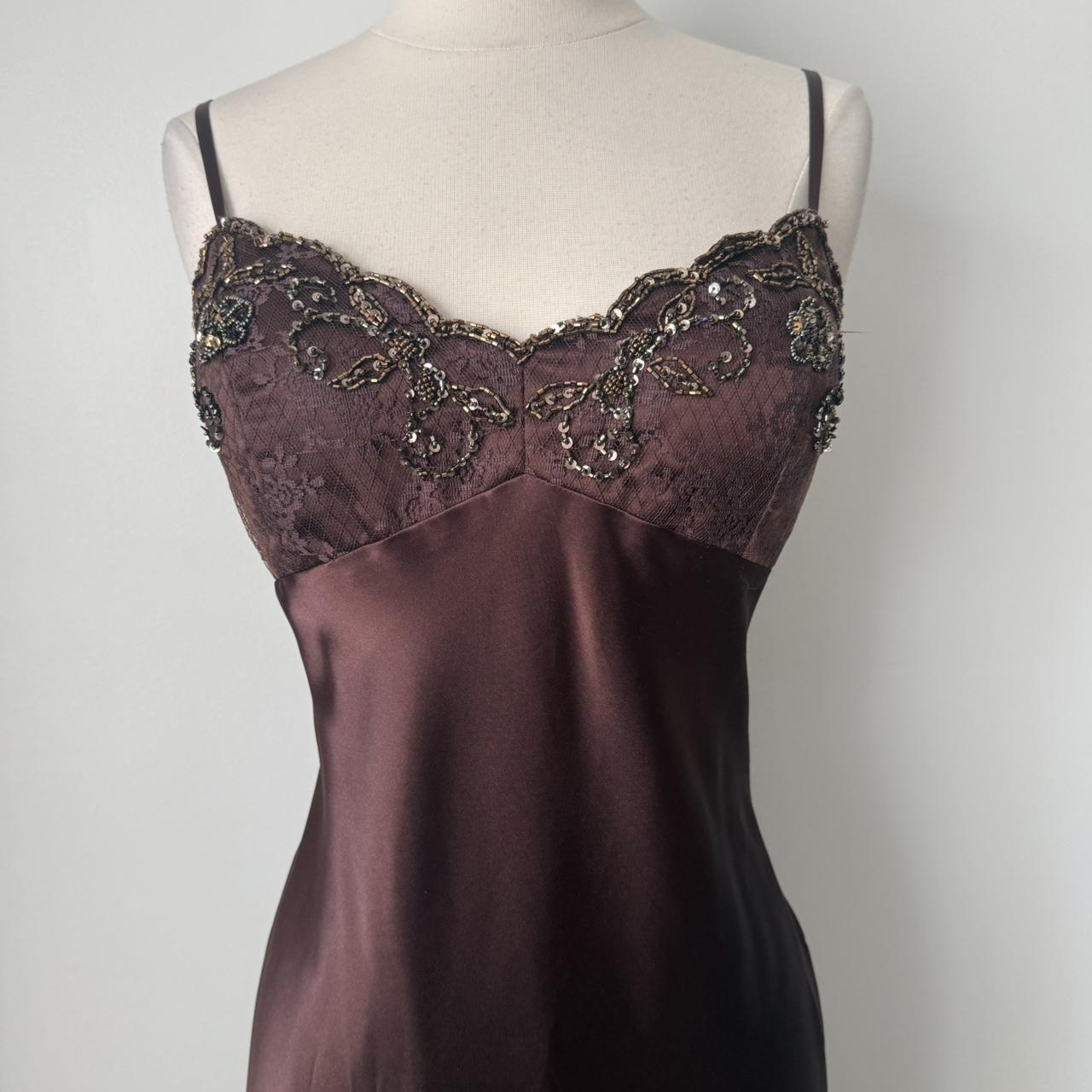 Xscape whismigoth satin beaded dress (14)
