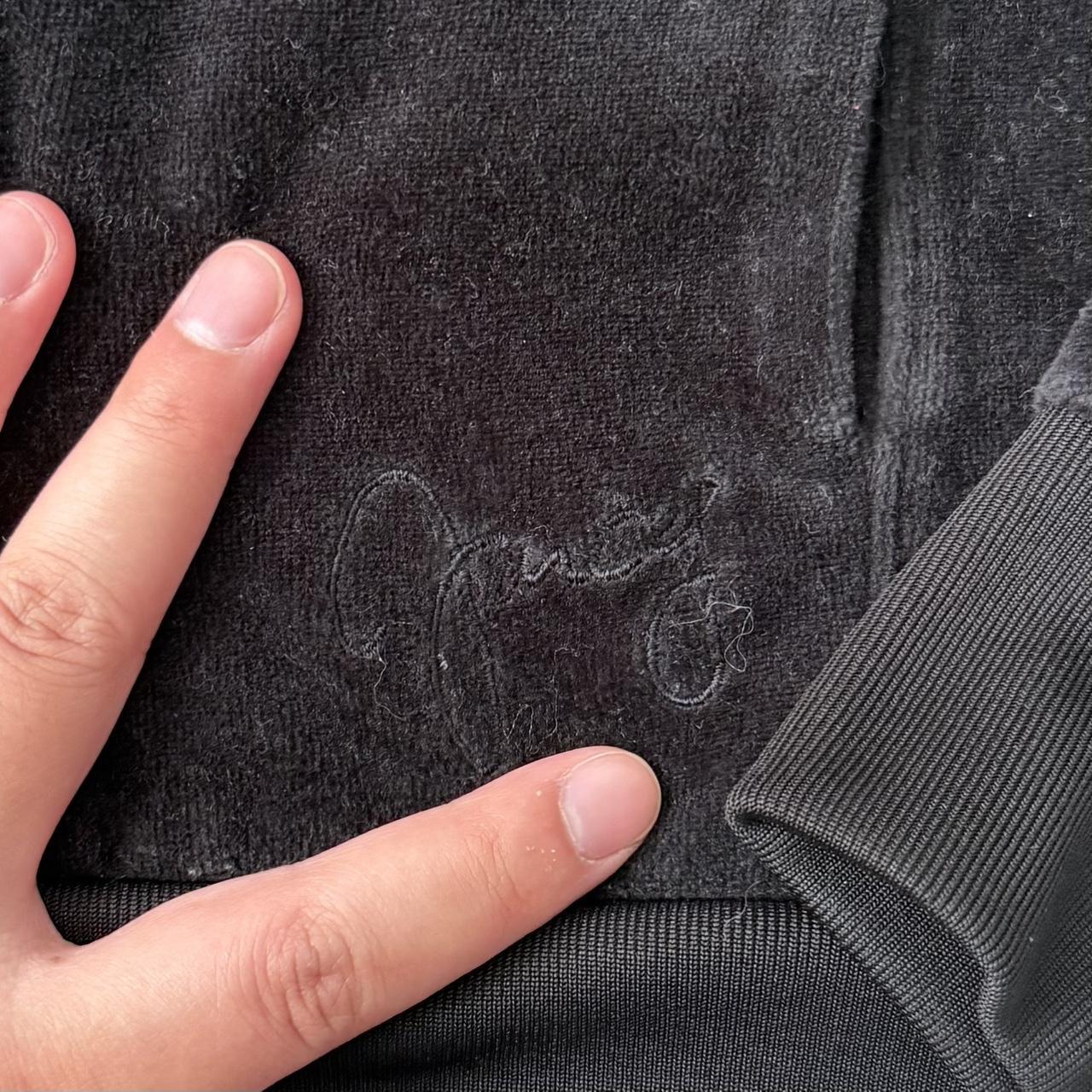 Juicy Couture velvet zip up hoodie (M)
