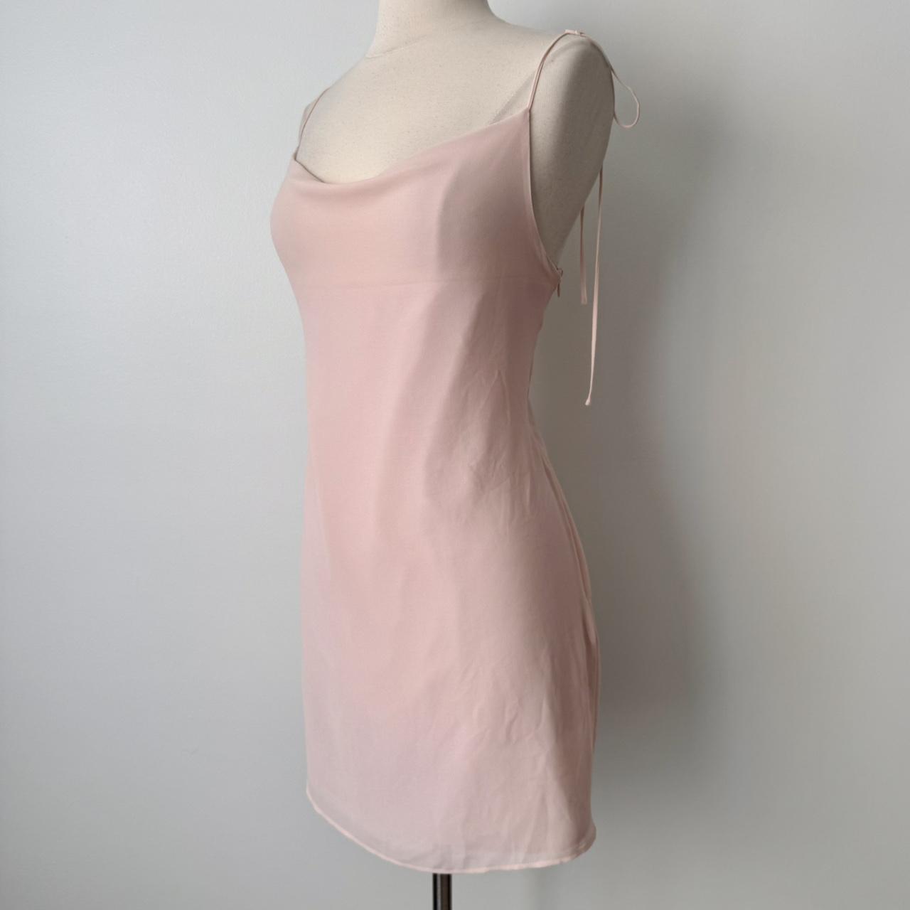 Coquette cowl neck chiffon dress (fits L)