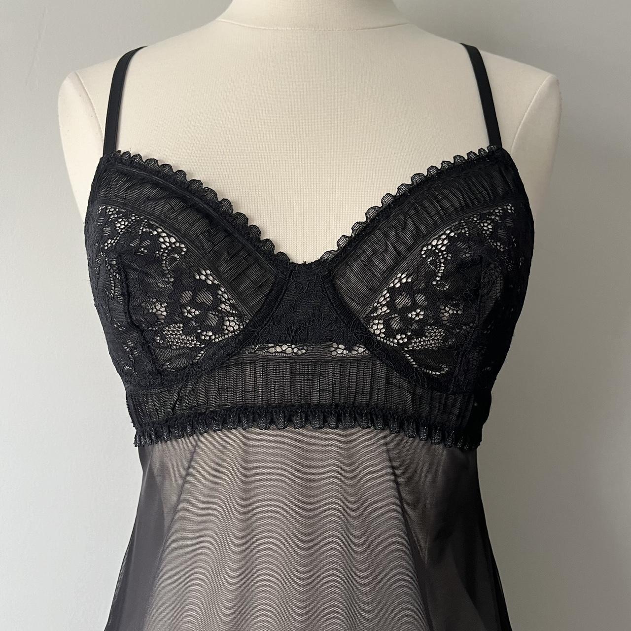 La Perla black mesh slip dress (2)