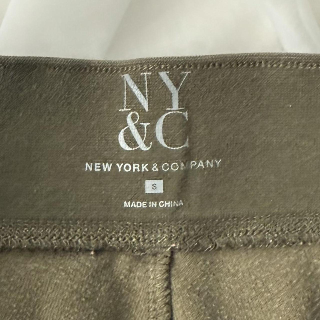 NY&Co green velvet lowrise sweatpants (S)