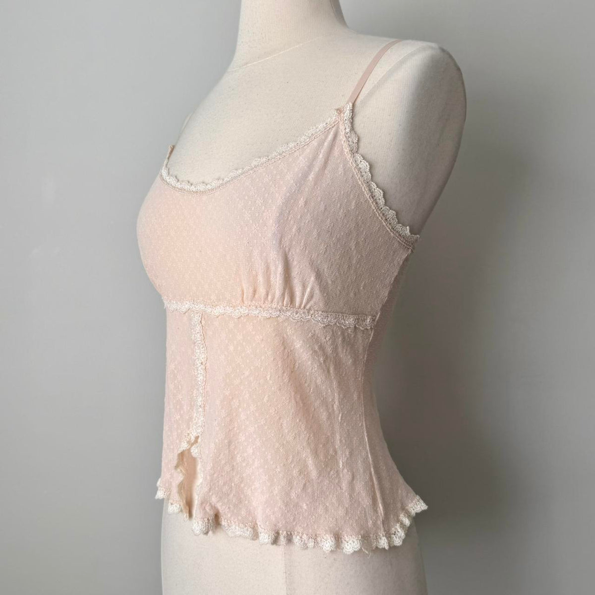 Coquette milkmaid mesh cami top (fits L)