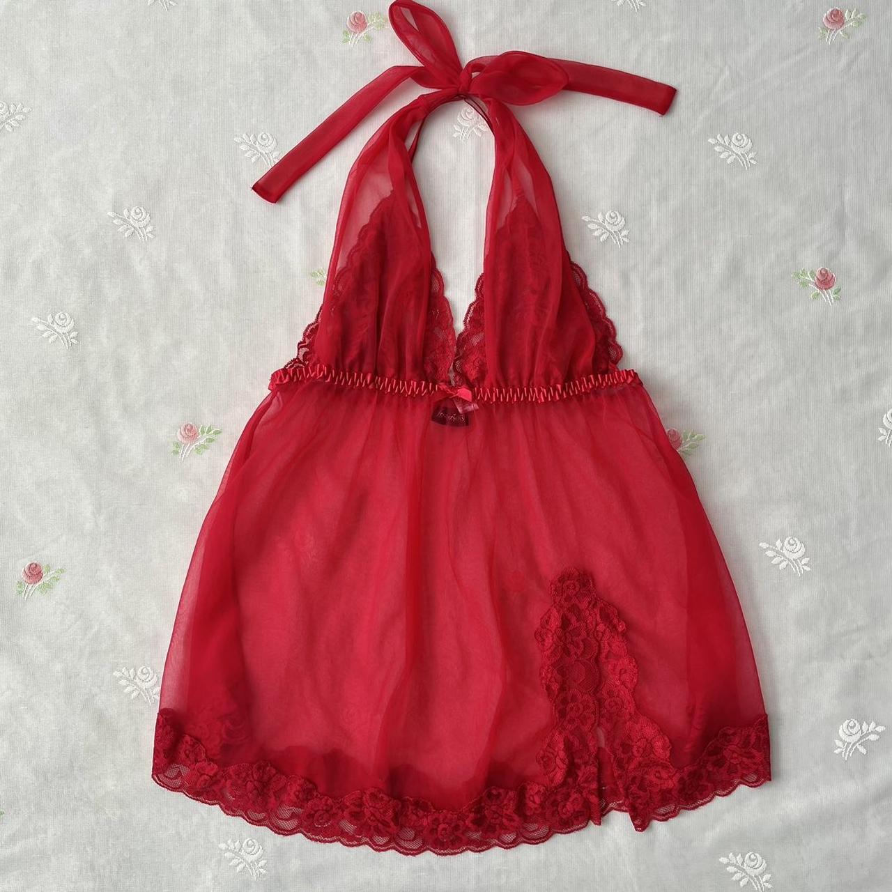 Frederick’s of Hollywood red halter slip (XL)