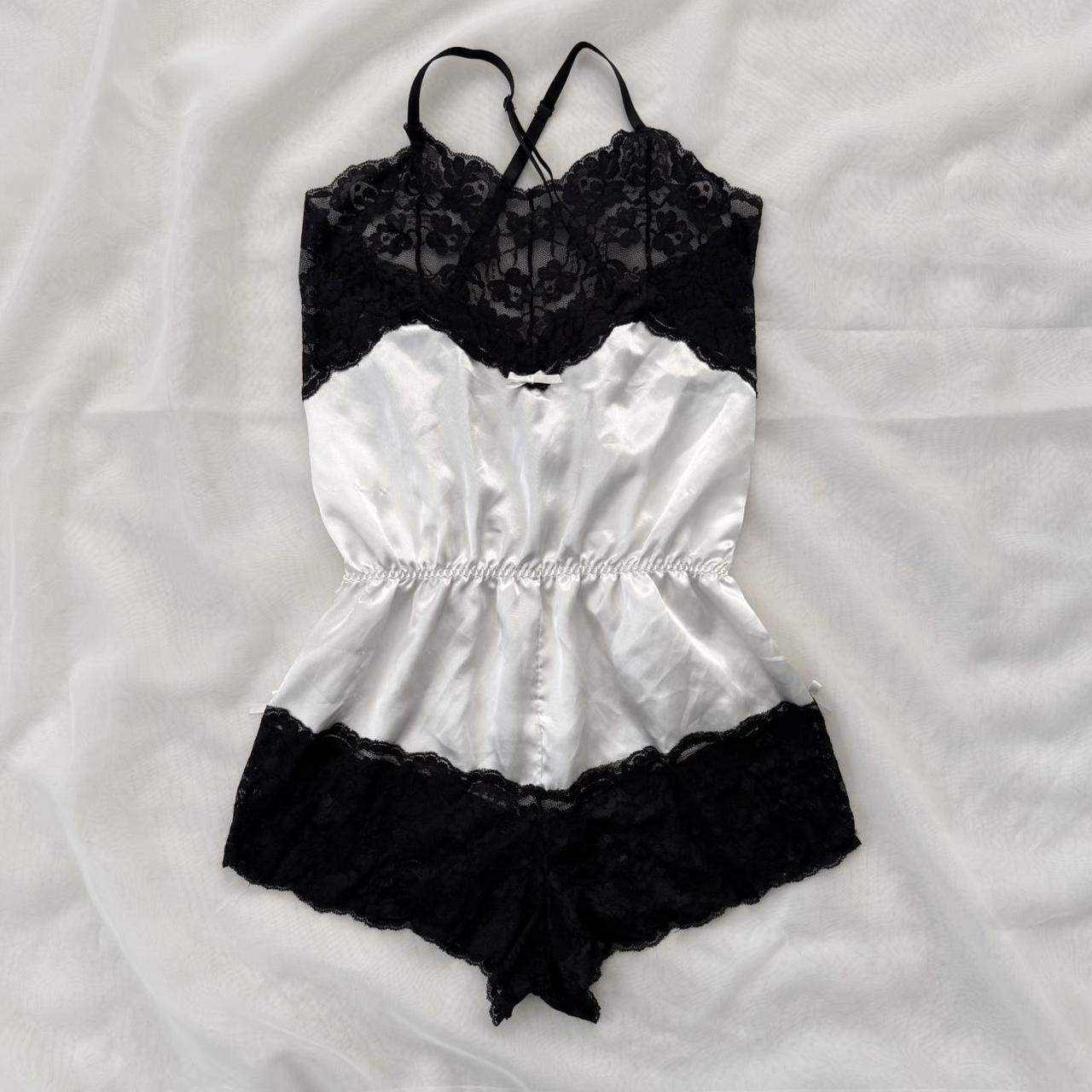 Coquette satin lace bodysuit (fits S)