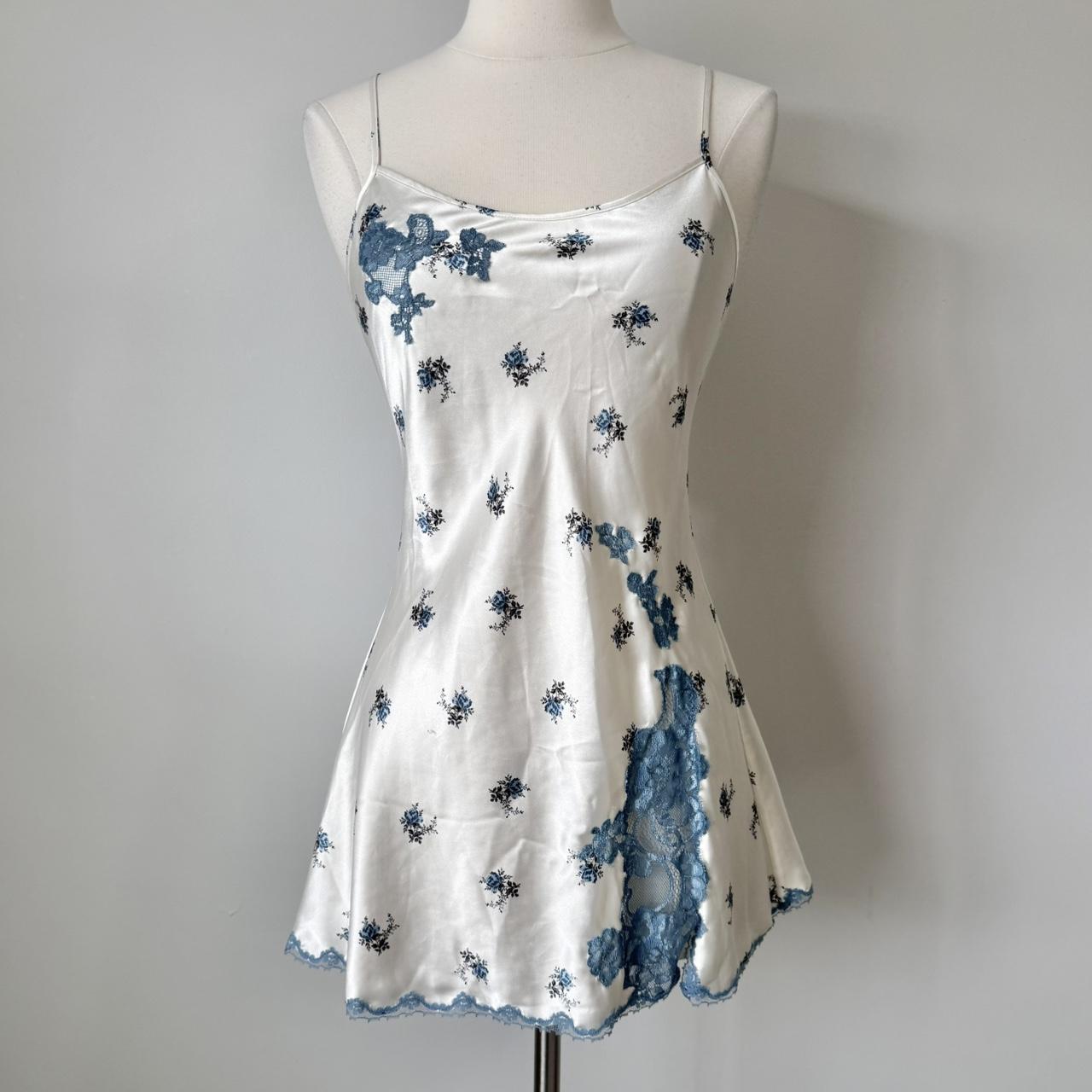Victoria’s Secret floral satin slip dress (XS)