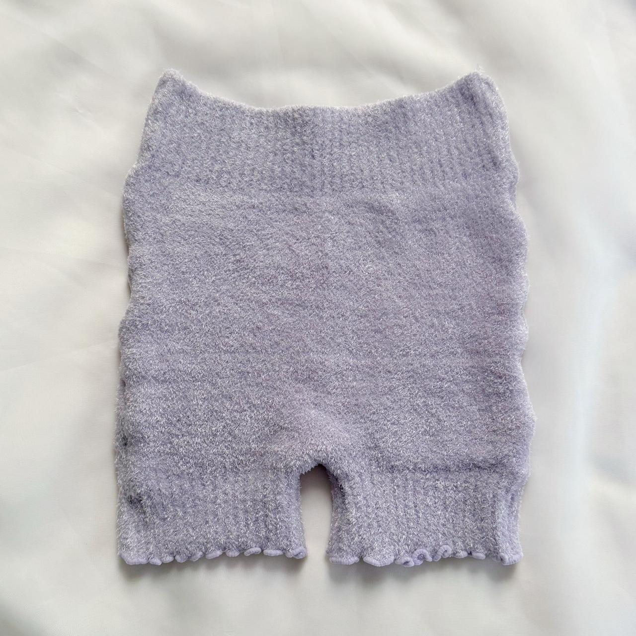 Kuromi fuzzy knit shorts (fits XS/S)