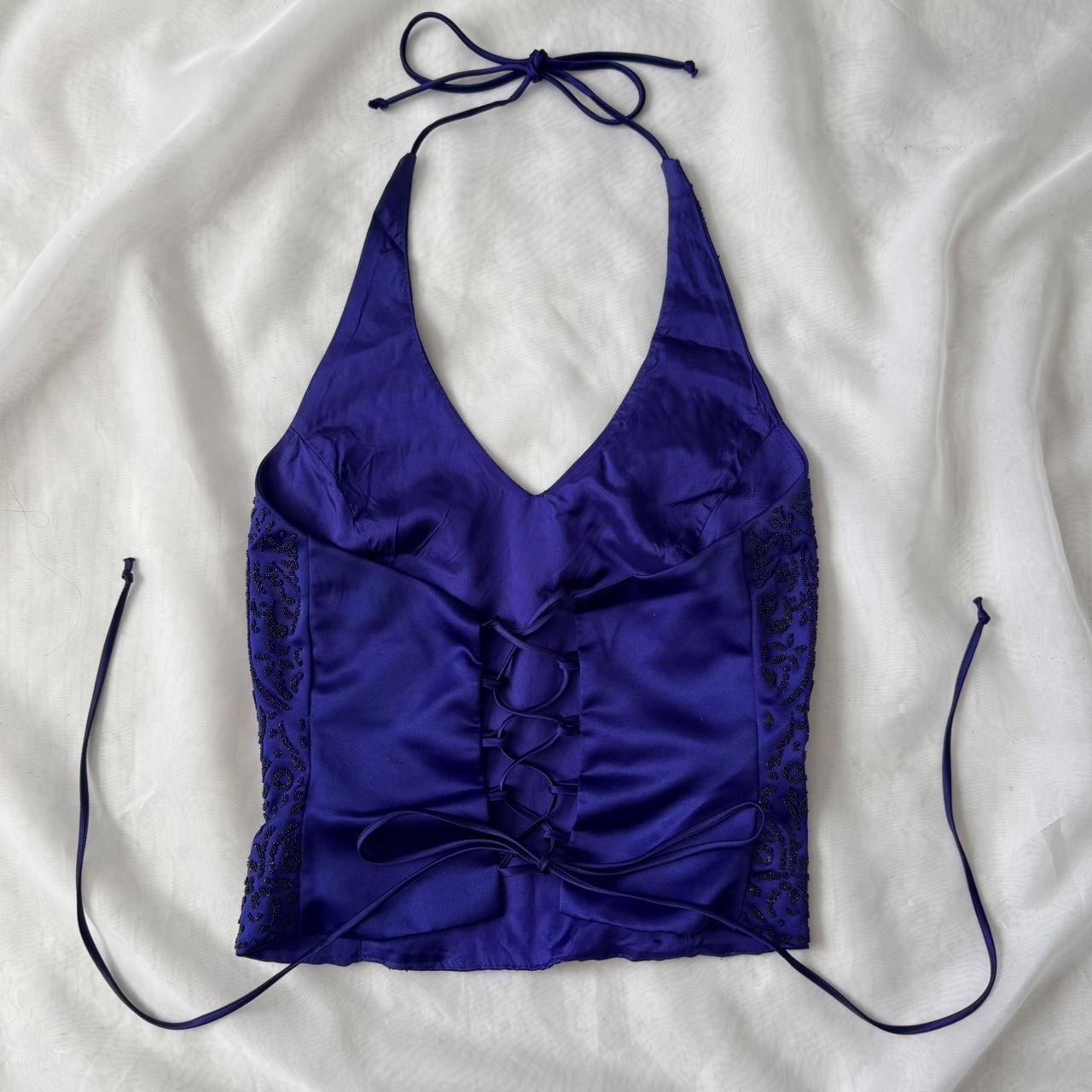 B. Smart beaded halter top (7/8)