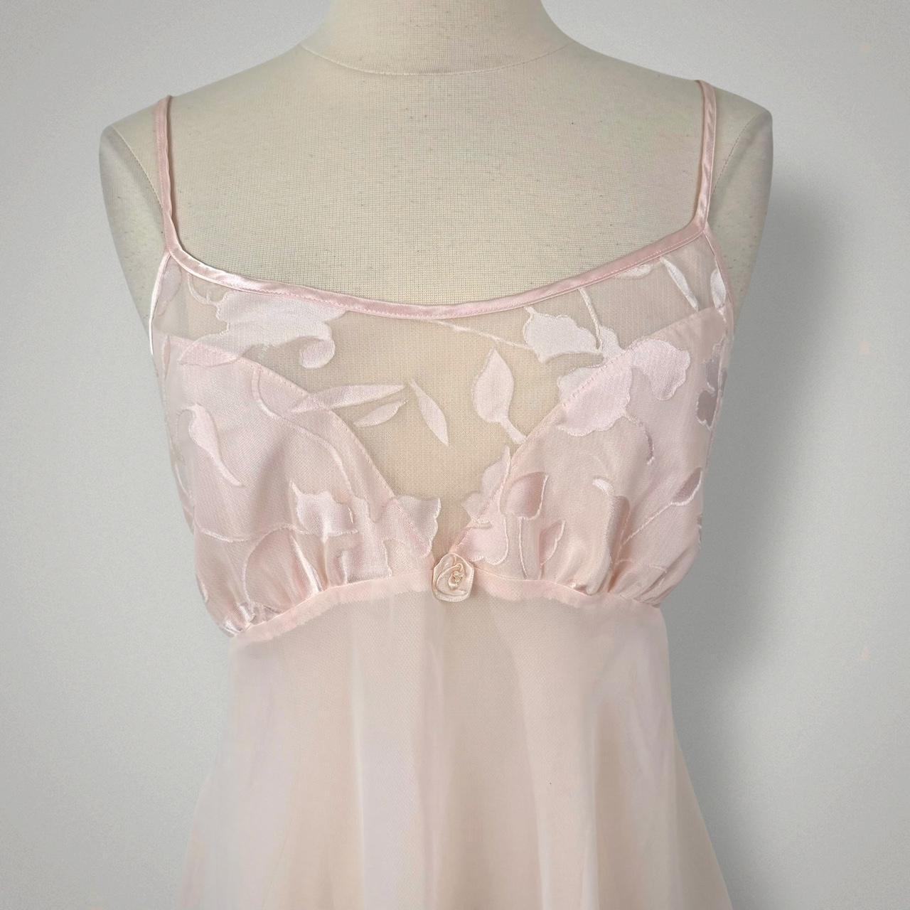 Delicates coquette chiffon slip dress (fits L)