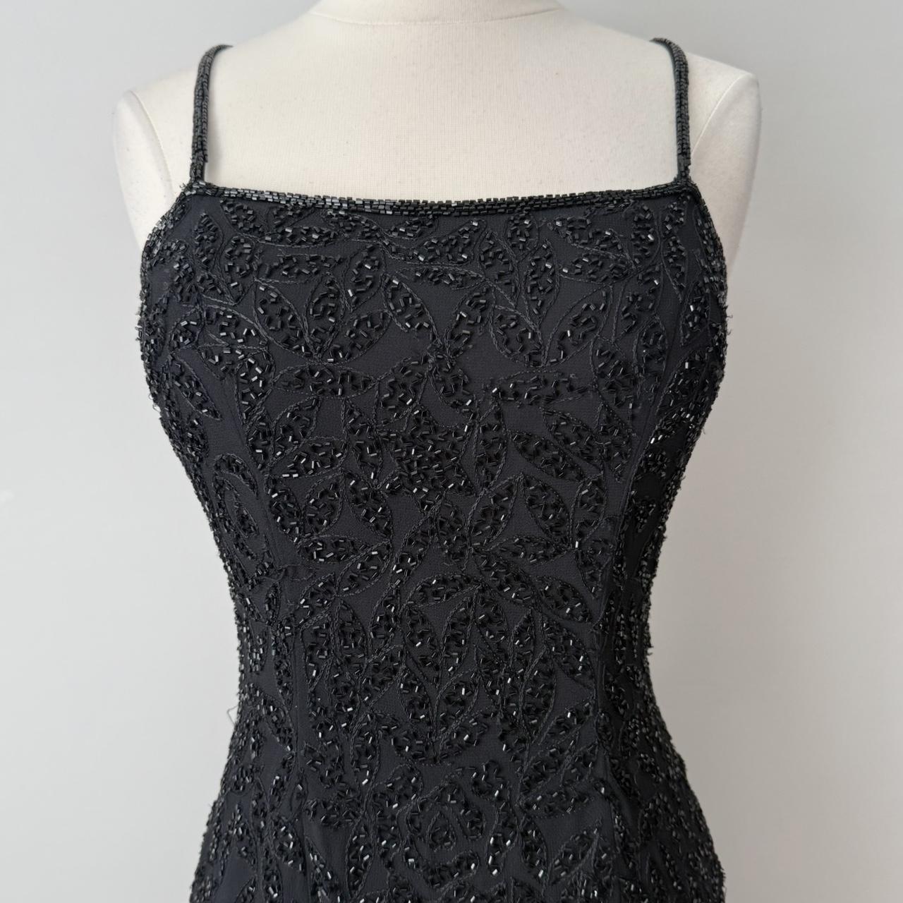 Caché silk floral beaded dress (XS)