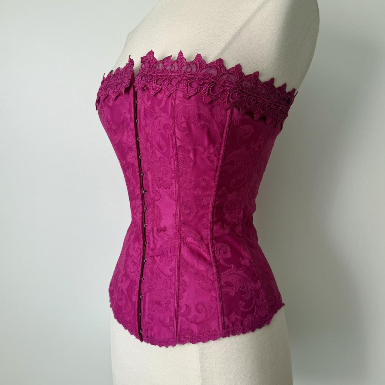 Frederick’s of Hollywood magenta corset (fits XS-S)